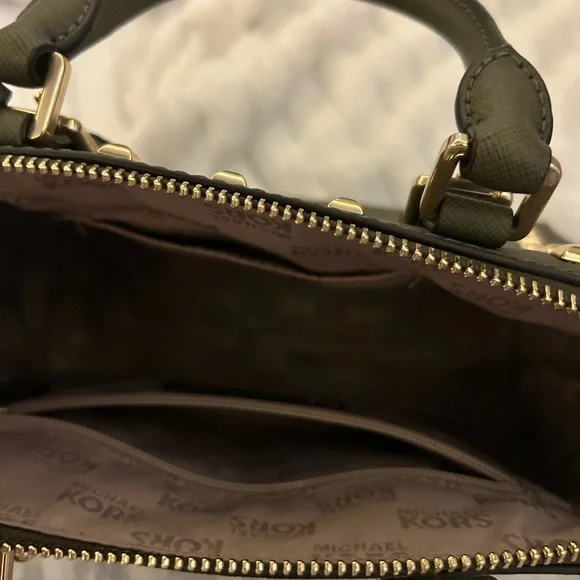 Michael Kors Dark Green Studded with Gold - Picture 3 of 5